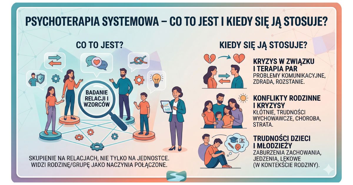 Psychoterapia systemowa – co to jest i kiedy się ją stosuje