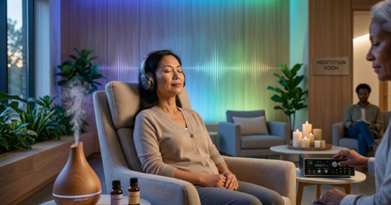 Dodatkowe sposoby radzenia sobie ze stresem - Aromaterapia, muzykoterapia i chromoterapia