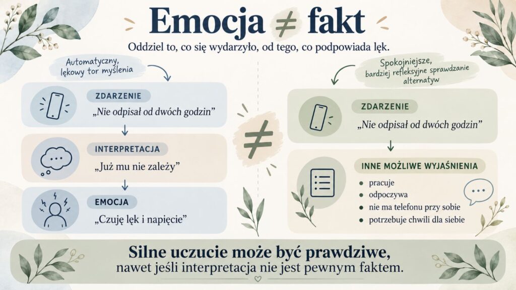 Emocja nie równa się fakt - lęk przed odrzuceniem przez partnera