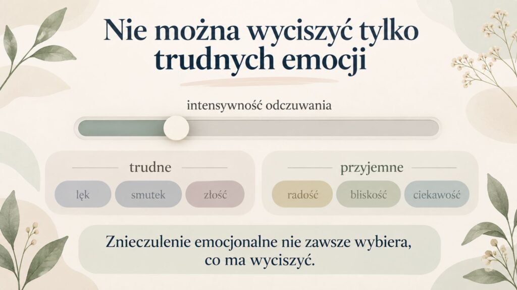 Nie można wyciszyć tylko trudnych emocji