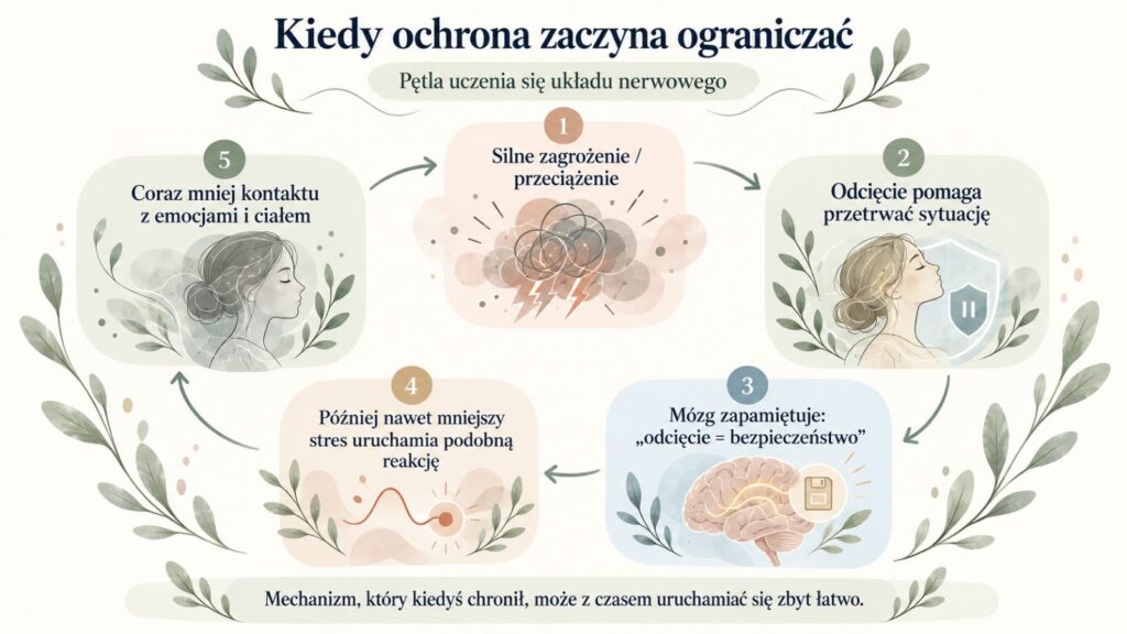 Pętla uczenia się układu nerwowego - kiedy ochrona zaczyna ograniczać